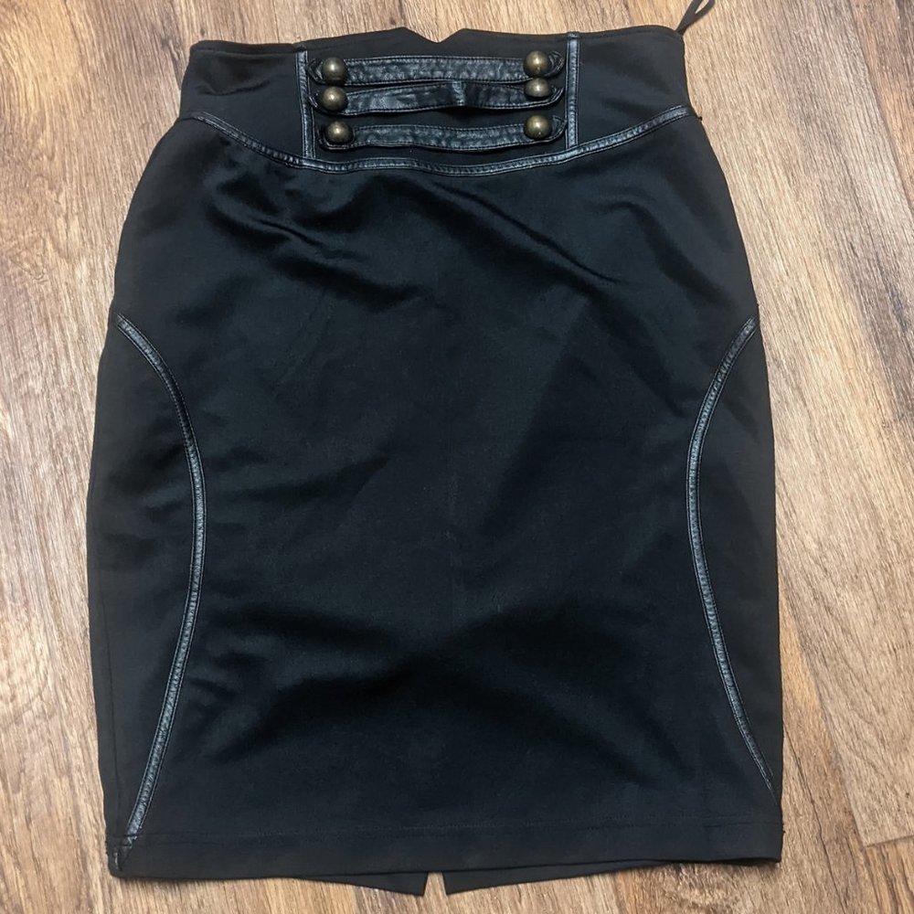 Hell Bunny Military Pencil Skirt